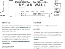 Tablet Screenshot of dylanwall.com